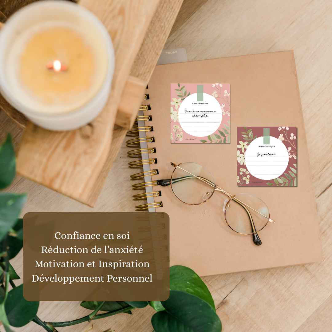 Affirmations positives – 132 cartes inspirantes à imprimer (PDF)
