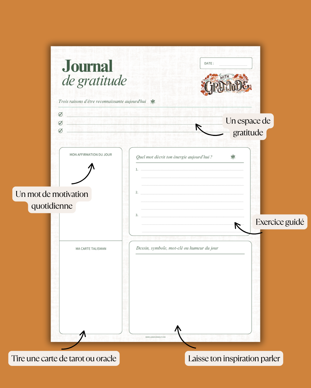 journal de gratitude 